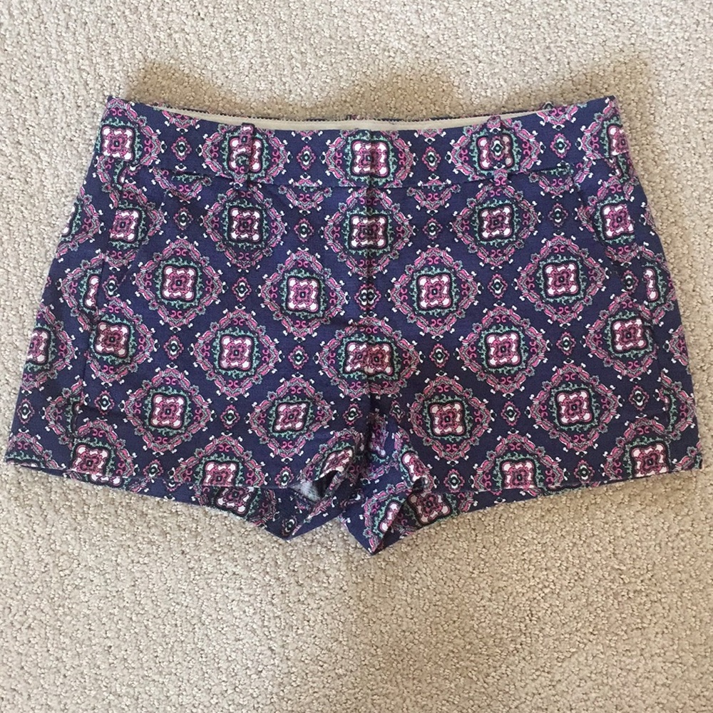 Printed J. Crew chino shorts